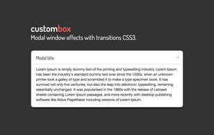 Custombox.js: Modal windows