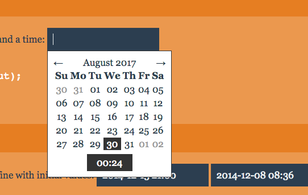 Rome.js: Date & time picker