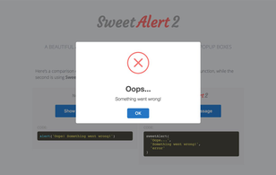 SweetAlert2.js: Alert replacement